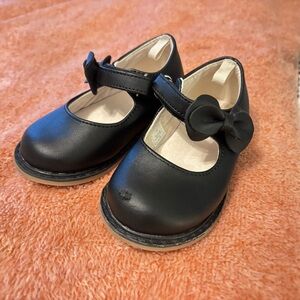 Black Kids Mary Jane Shoes with Bow